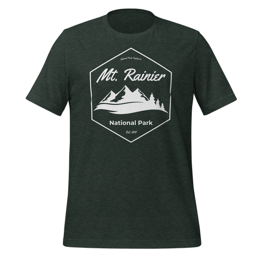 Mount Rainier Mountain Hex T Shirt