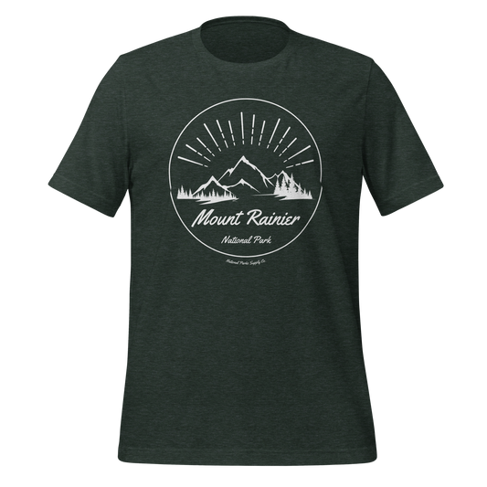 Mount Rainier Mountain Sunrise T Shirt