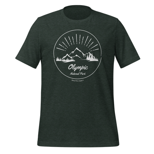 Olympic National Park Mountain Sunrise T Shirt