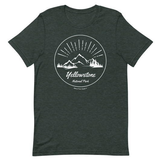 Yellowstone Mountain Sunrise T Shirt