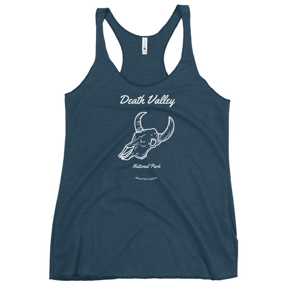 Women’s Death Valley Cow Skull Racerback Tank