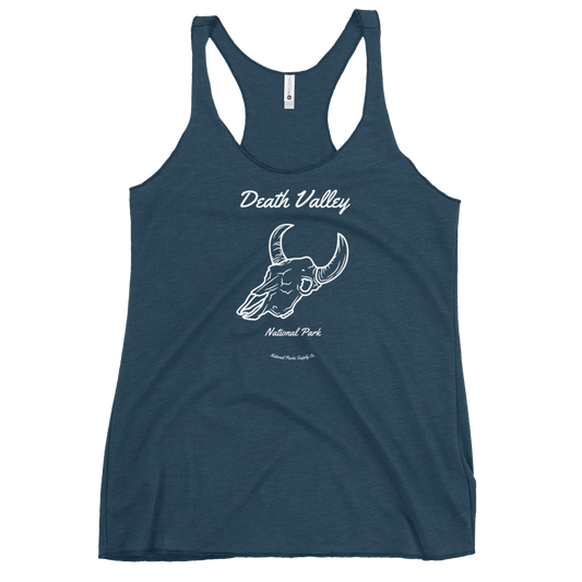 Women’s Death Valley Cow Skull Racerback Tank