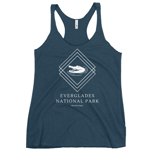 Women's Everglades National Park Gator Diamond Racerback Tank