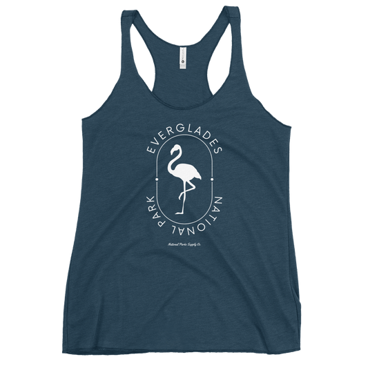 Women's Everglades Flamingo Window Racerback Tank