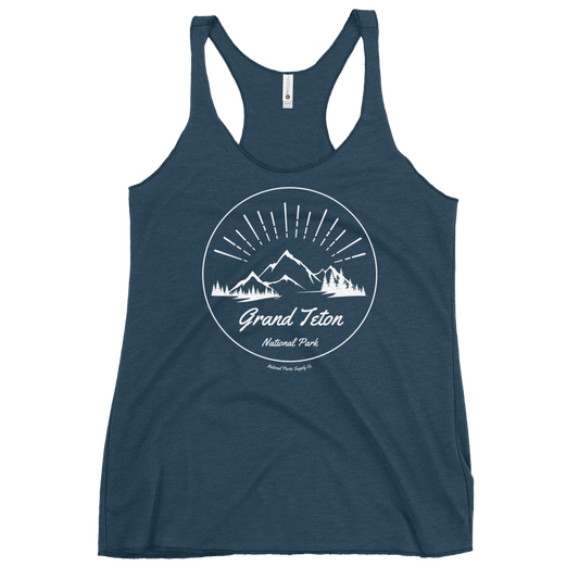 Women’s Grand Teton Mountain Sunrise Racerback Tank