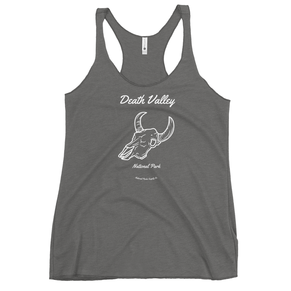 Women’s Death Valley Cow Skull Racerback Tank