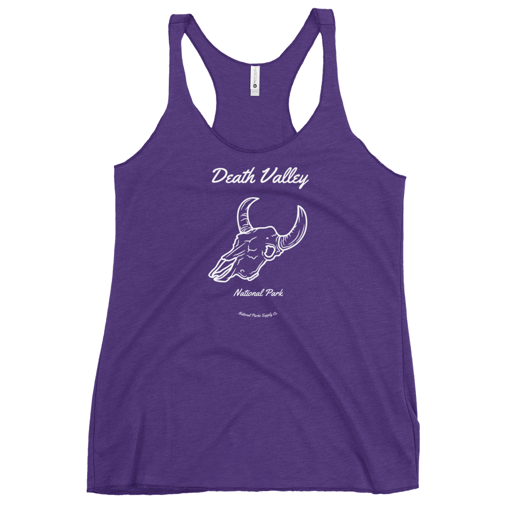 Women’s Death Valley Cow Skull Racerback Tank