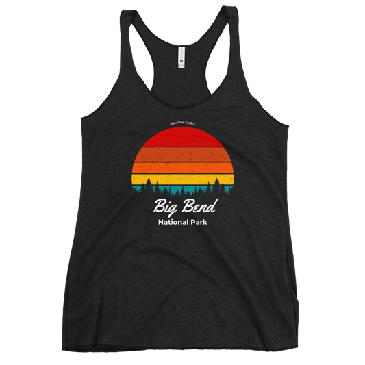 Women's Big Bend Retro Sunset Racerback Tank