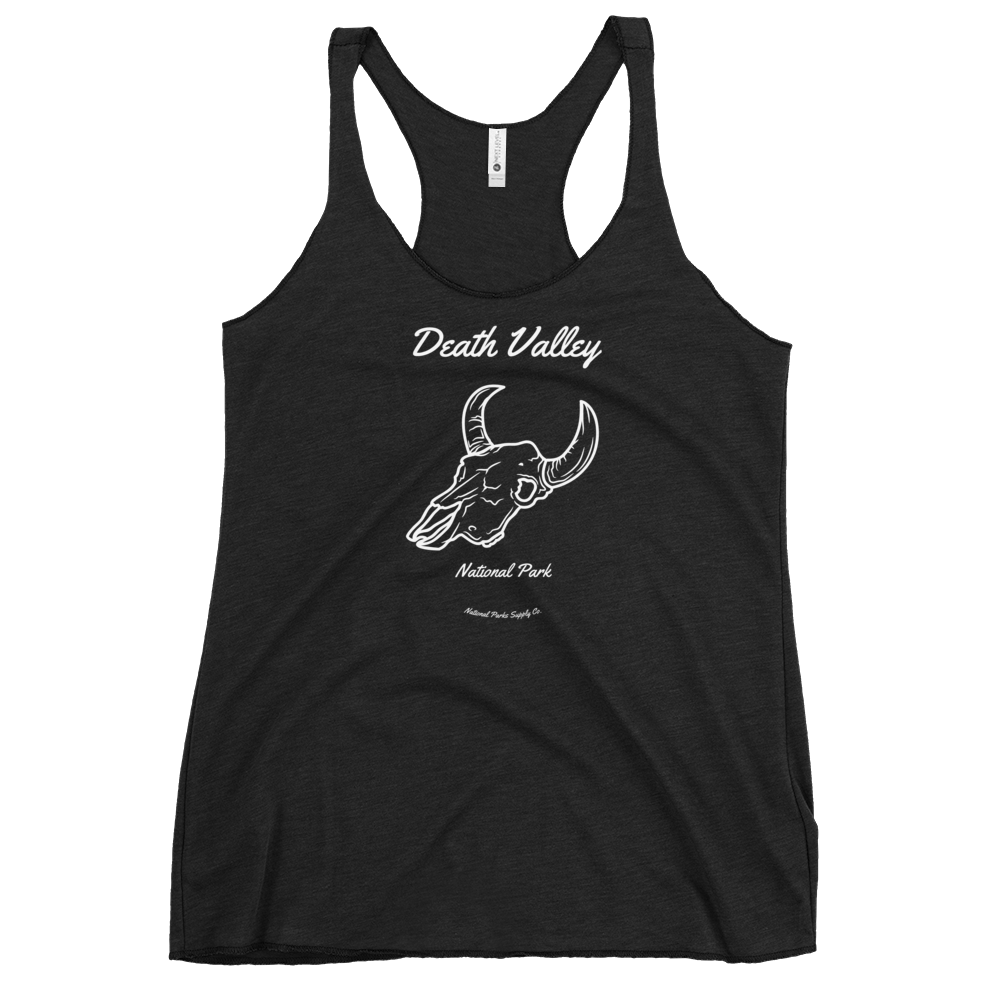 Women’s Death Valley Cow Skull Racerback Tank