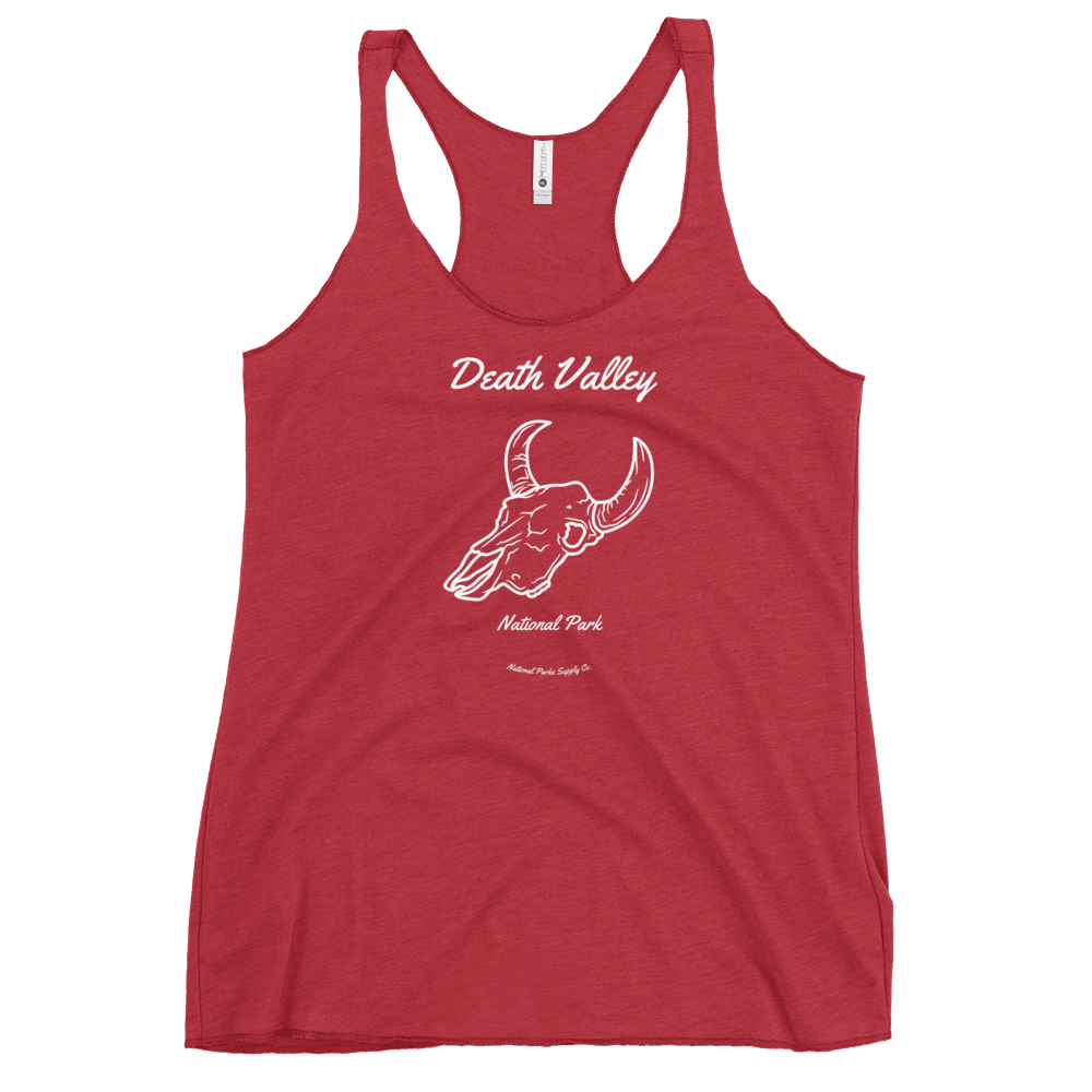 Women’s Death Valley Cow Skull Racerback Tank
