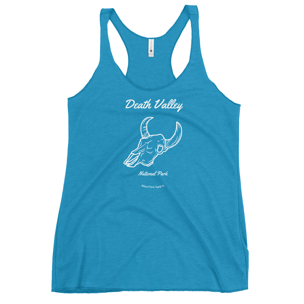 Women’s Death Valley Cow Skull Racerback Tank