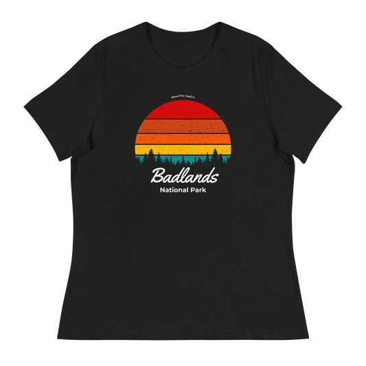 Women's Badlands Retro Sunset Relaxed T-Shirt