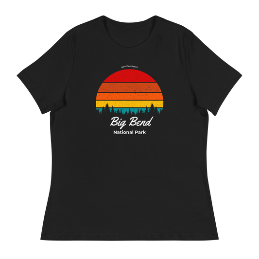 Women's Big Bend Retro Sunset Relaxed T-Shirt