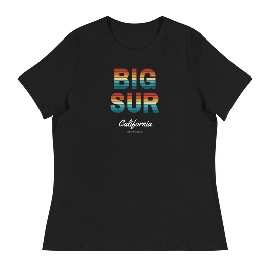 Women’s Big Sur Sunset Font Relaxed T-Shirt