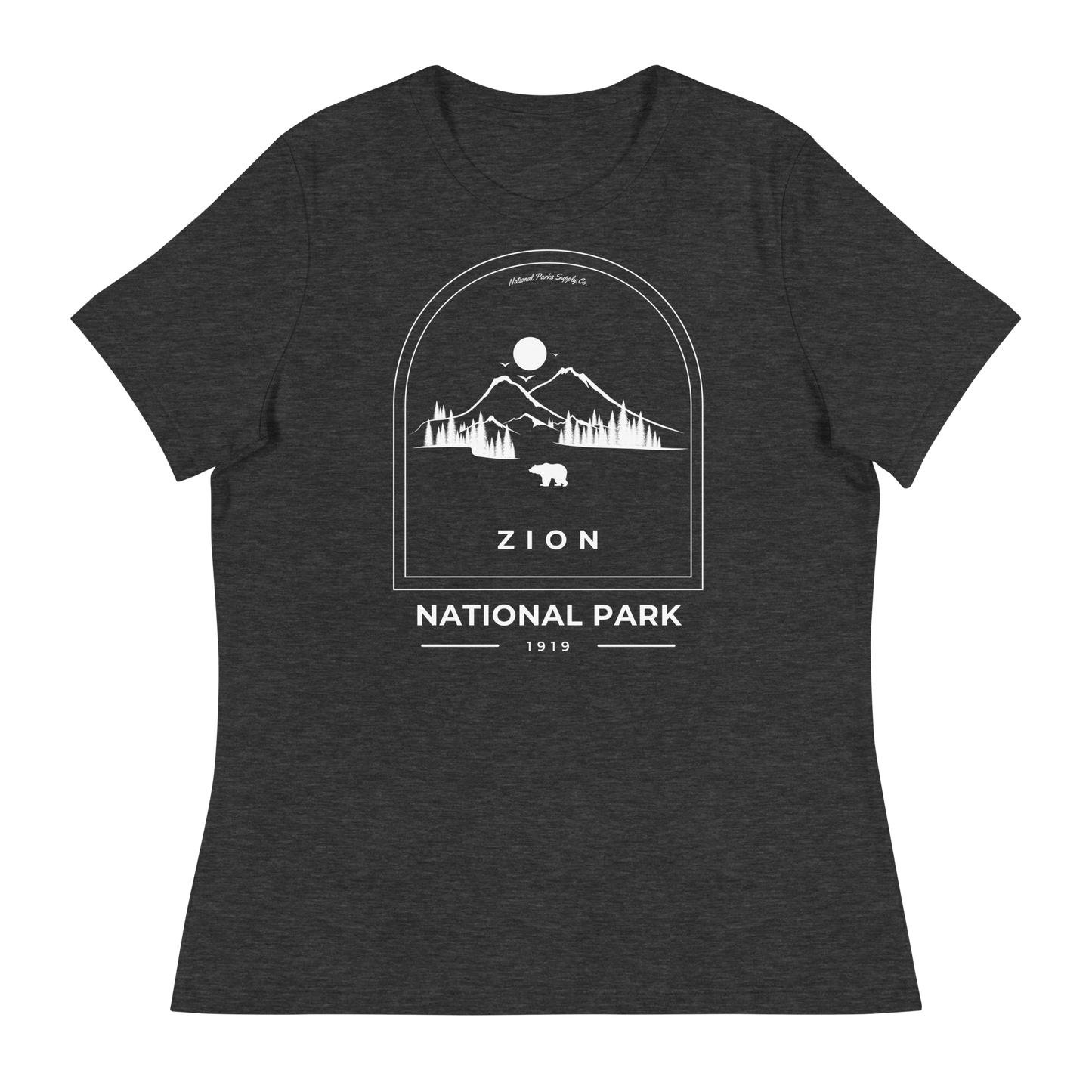 Zion Roaming Bear Women’s Relaxed T-Shirt