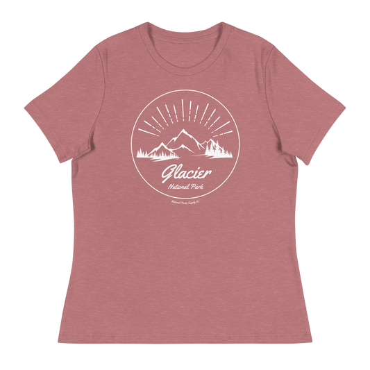 Women’s Glacier National Park Sunrise Relaxed T-Shirt