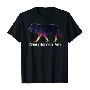 Denali Aurora Borealis Wolf Shirt