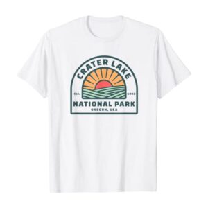 Crater Lake National Park Retro T Shirt