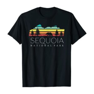 Sequoia National Forest Retro Camping T Shirt