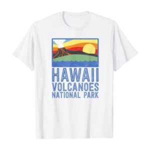 Hawaii Volcanoes National Park Vintage Retro Design T Shirt