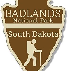 Badlands National Park Arrowhead Sticker