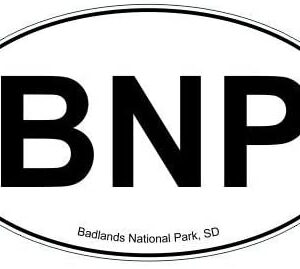 Badlands National Park Oval Sticker
