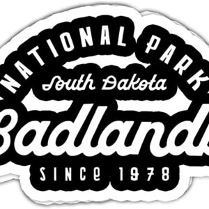 Badlands National Park South Dakota 1978 Sticker