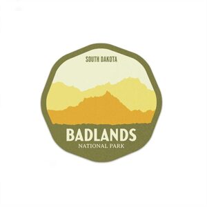 Badlands National Park South Dakota Hazy Sticker