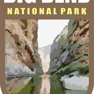 Big Bend National Park Vinyl Chevron Window Sticker