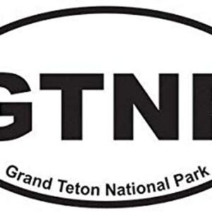 Grand Teton National Park Oval Sticker
