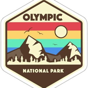 Olympic National Park Retro Sticker