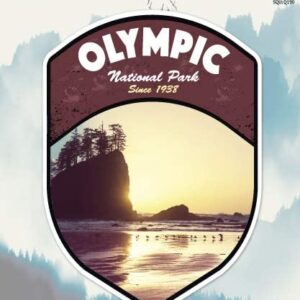 Olympic National Park Sunset Sticker