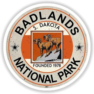 Retro Badlands Sticker