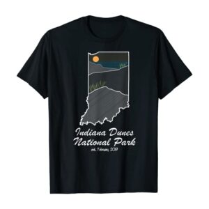 Indiana Dunes State Outline Shirt