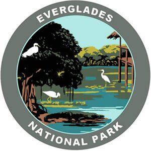 Everglades National Park Round Sticker