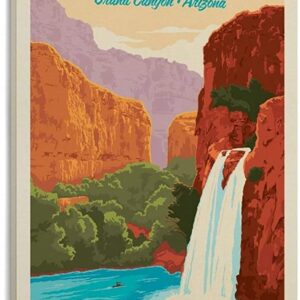 Grand Canyon Havasu Falls Travel Poster