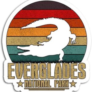 Retro Everglades National Park Sticker
