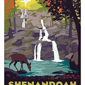 Shenandoah National Park Waterfall Sticker