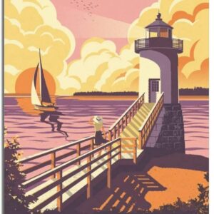 Acadia National Park Lighthouse Poster