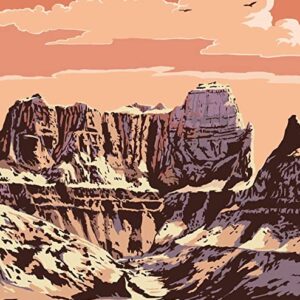 Badlands National Park Castle Rock Poster
