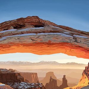 Canyonlands National Park Snowy Arch Poster