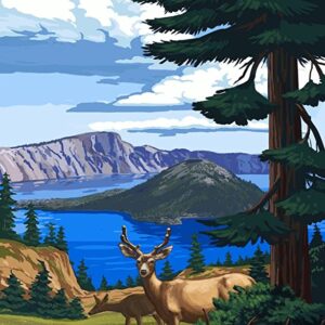 Crater Lake National Park Deer Print