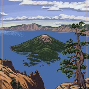 Crater Lake Wizard Island Poster