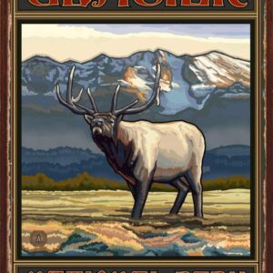 Glacier National Park Elk Art Print