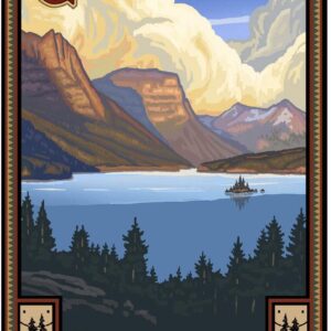 Glacier National Park Lake Poster