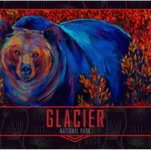Glacier National Park Lone Grizzly Poster