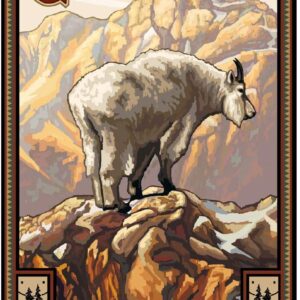Glacier National Park Mountain Goat Poster