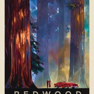 Retro Redwood National Park Sign
