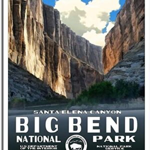 Us Department Of The Interior Big Bend National Park Poster