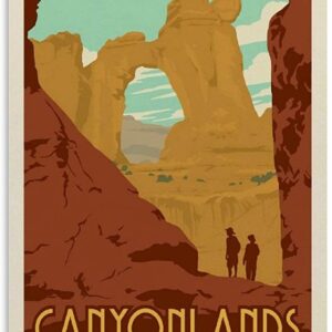 Vintage Canyonlands National Park Angel Arch Poster